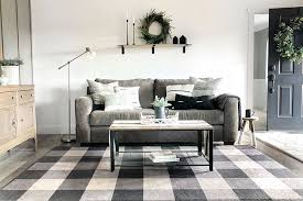 black and white checd rug the