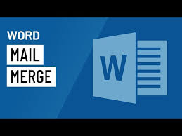 word mail merge you