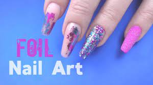 foil nail art tutorial without glue