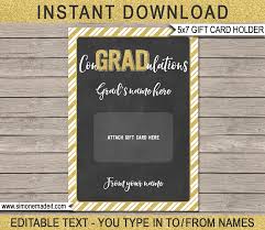 While these kind of printable gift card template are generally used by individuals who want to utilize the same card for several situations, it is actually really difficult to print these kinds of cards. Printable Graduation Gift Card Holder Template Custom Graduation Gift