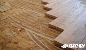 wood floor water damage repair in