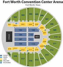 Fort Worth Convention Center Seating Chart