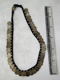 old tharu hill tribe coin necklace