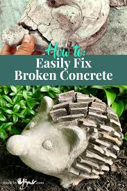 how to easily fix broken concrete