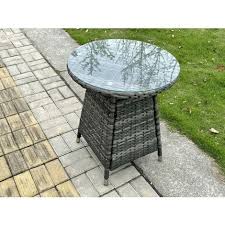 Round Outdoor Rattan Dining Table