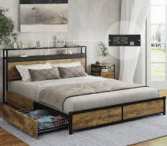 full size storage bed frame with