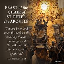 Feast of saint thomas, apostle: Fr Humberto S Blog Feast Of The Chair Of Saint Peter Apostle Rock Of Peter