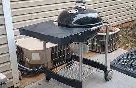 how far away should a grill be from a