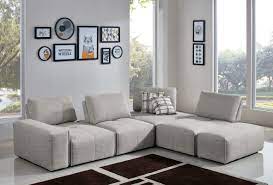 vig furniture divani casa platte 3 piece modular sectional sofa grey
