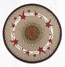 primitive stars burgundy round braided