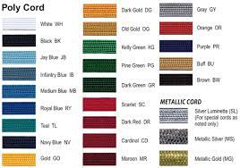 cord color swatches
