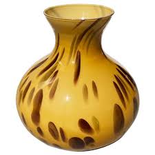 Large Spotted Murano Art Glass Vase In