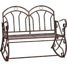 outsunny rocking chair swing bench