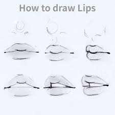 step lip drawing tutorials