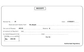 Receipt Payment Template Emailers Co