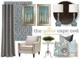 gray teal transitional living room with