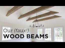 our new faux wood beams install