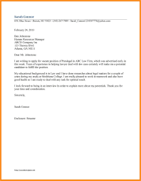 Paralegal Cover Letter With No Experience Sample Sample