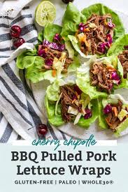 Any ideas on how to fix it up for tacos? Cherry Chipotle Bbq Pulled Pork Lettuce Wraps Or Sliders Fit Mitten Kitchen