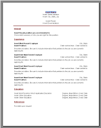 Download Word Resume Template Resume Templates Word Download