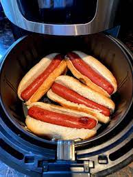 air fryer hot dogs melanie cooks