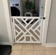 Geometric Gate Cat Door Pet Security