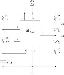 Unlike wiring diagram, it does not specify the real location of the components, the line between the components does not represent real distance between them. Electronics Components Integrated Circuits In Schematic Diagrams Dummies