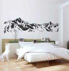 mountain wall decals snowy mountain