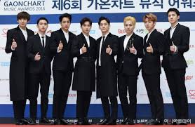 Event Royalty Kings Exo Oppas Gaon Chart Music Awards Red