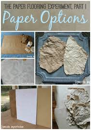 the paper flooring experiment part i