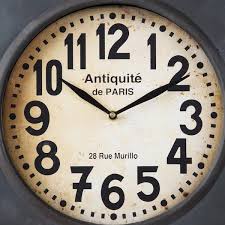 Zentique Paris Round Iron Clock With