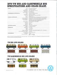 79 Vw Colour Chart Vw Bus Volkswagen Bus Vw Camper