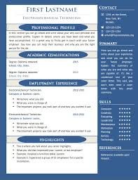 Free Resume Templates 1 Page Resume Examples