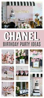 chanel themed 15th birthday party