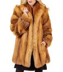 Women S Red Fox Fur Stroller Coat