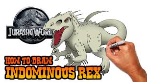 Use light, smooth strokes to begin. How To Draw Indominous Rex Jurassic World Youtube
