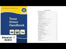 chapter 1 texas driver handbook audio