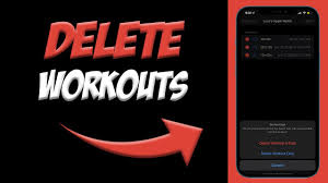 delete workout data on apple watch