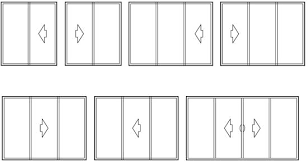 3 panel 4 panel sliding glass doors