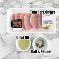 how to cook thin pork chops fast and