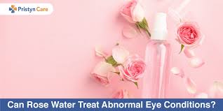 can rose water treat abnormal eye