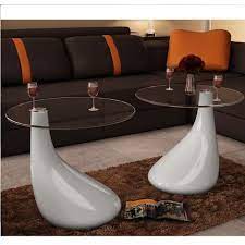Hommoo Coffee Table 2 Pcs With Round