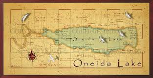 Oneida Lake Oneida Lake Vintage World Maps New York