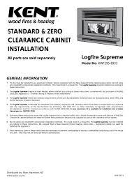 Kent Logfire Supreme Installation Guide