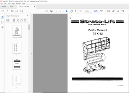 strato lift trx 13 parts manual pdf