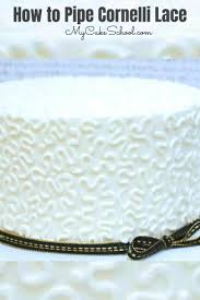 how to pipe cornelli lace cake tutorial