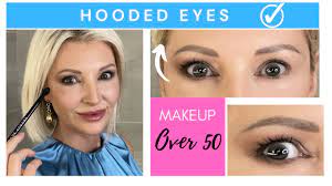 hooded eyes makeup tutorial for