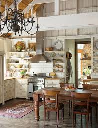 Vicki bodine example of a large country medium tone wood floor kitchen design in new york. Find Your Cottage Style 24 Rustic Canadiana Decorating Ideas House Home