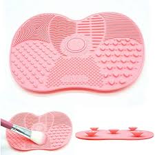 silicone cosmetic brush cleaning pad