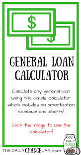 General Loan Calculator Finances Student Loan Payment